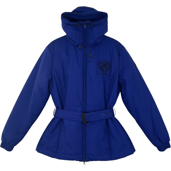 Lauren Ralph Lauren Jackets & Blazers - Vintage Lauren Active Ralph Lauren Belted Puffer Jacket Royal Blue L‎ Gorpcore